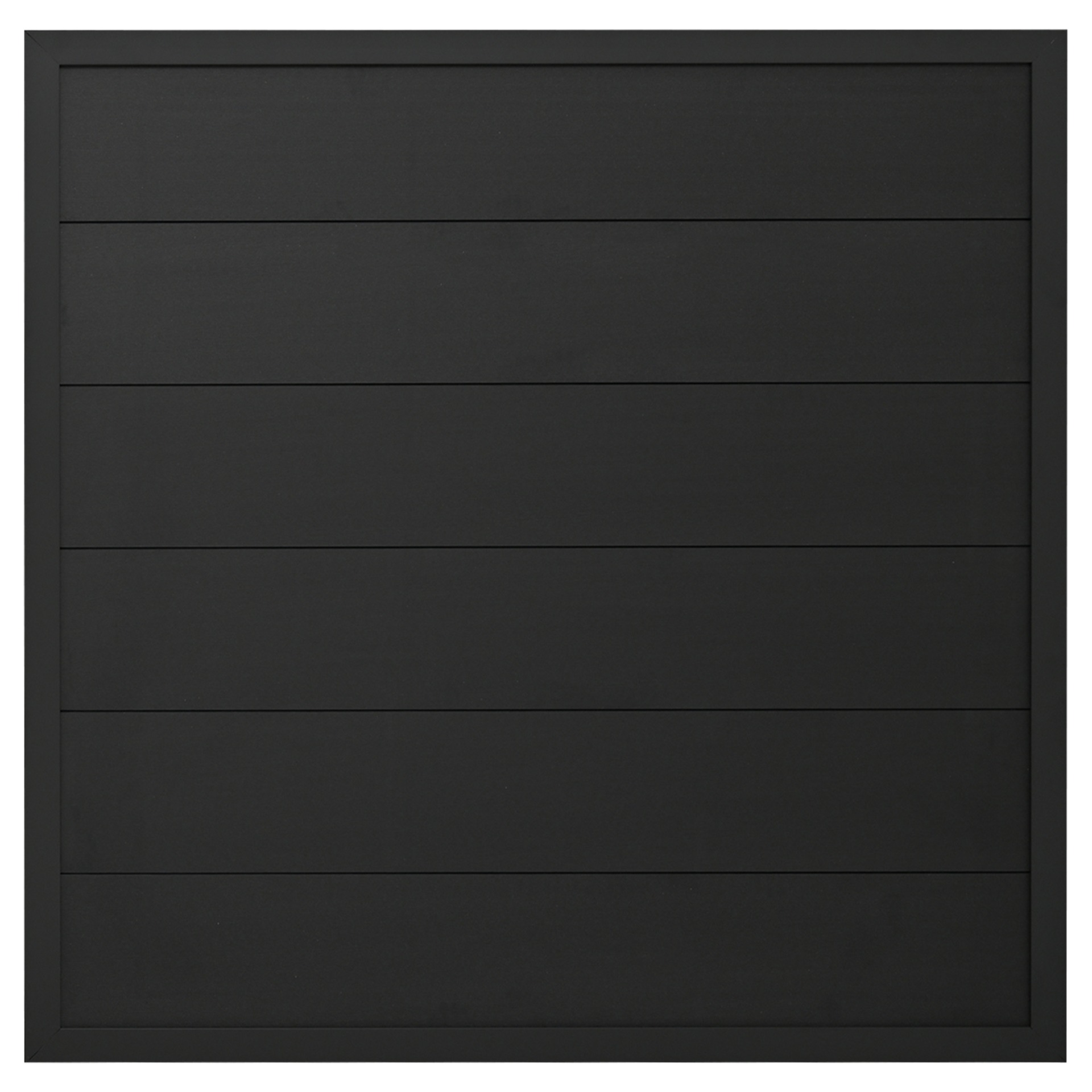 WPC Zaun Fehmarn 180x180 cm, anthrazit/anthrazit