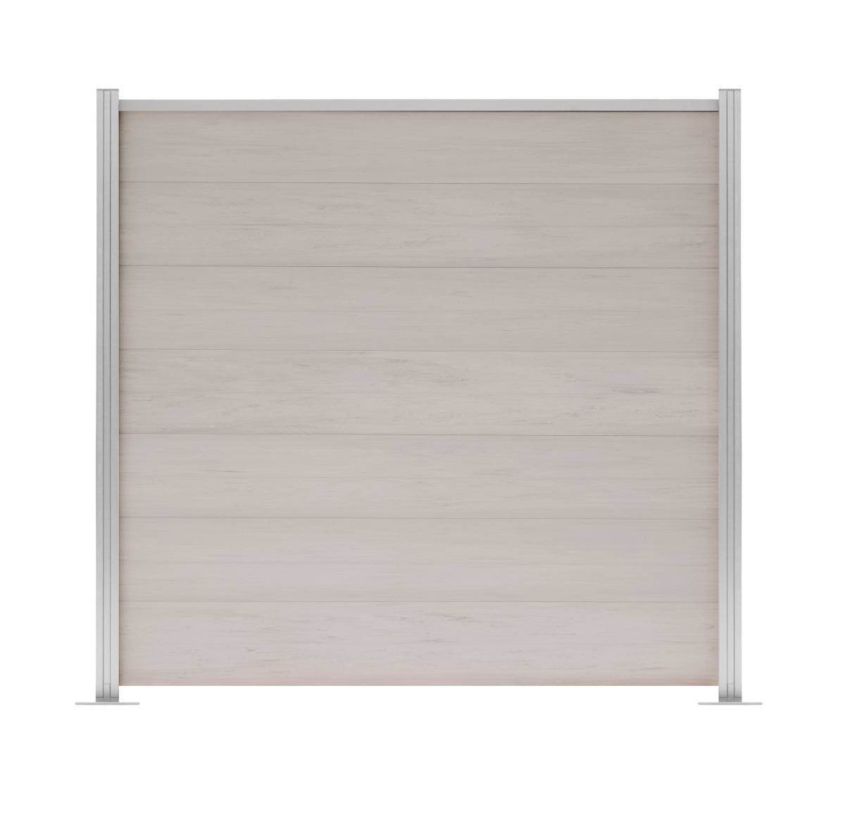 WPC Steckzaun Baltrum Multicolor Sand silber