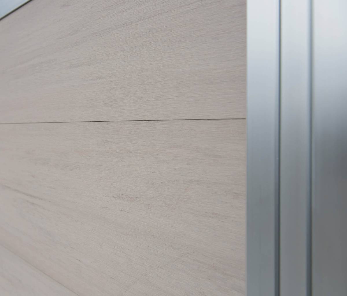 WPC Steckzaun Baltrum Multicolor Sand silber Detail